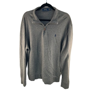 Ralph Lauren Polo Gray 1/4 Zip‎ Pullover Size XL in Excellent condition